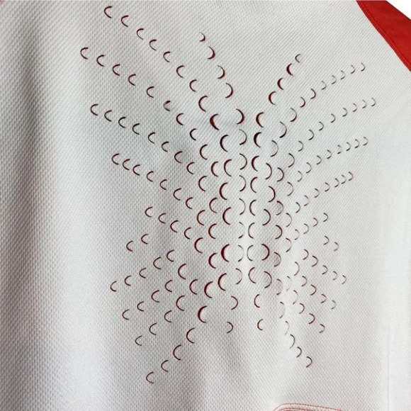 Nike Golf Fit Dry Coral Tee with White Breathable Back - Picture 5 of 10